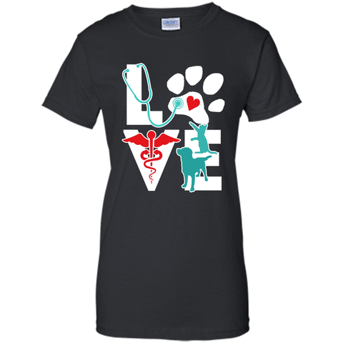 veterinarian love cat and dog veterinary t-shirt