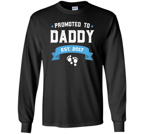 Promoted To Daddy Est. 2017 Gift For New Daddy T-Shirt Baby