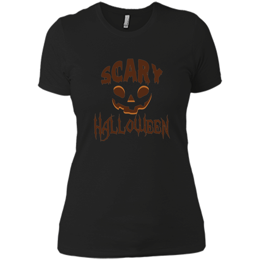 scary halloween Next Level Ladies Boyfriend Tee