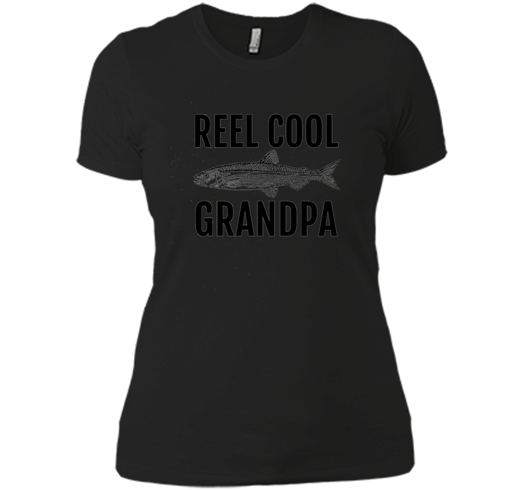 Men's REEL Cool Grandpa Fishing T Shirt for Fisherman Grandfather