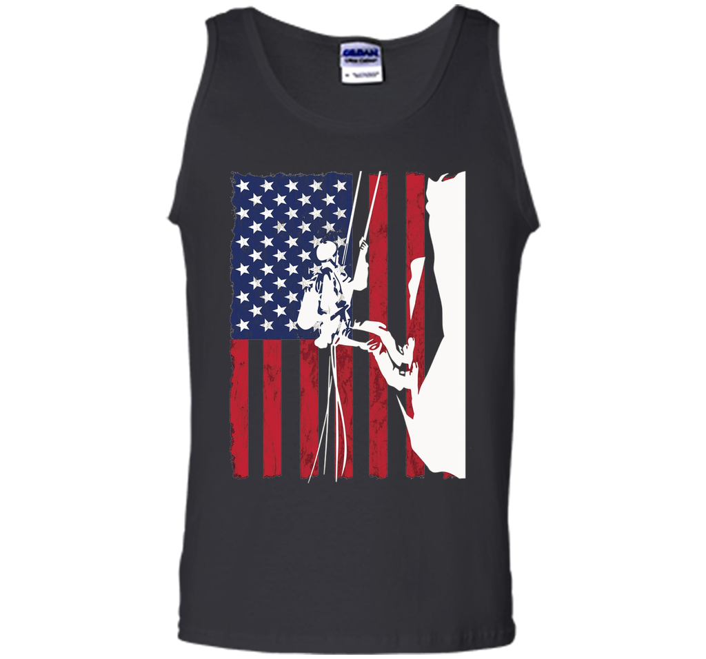 Climbing Patriotic Climber T Shirt
