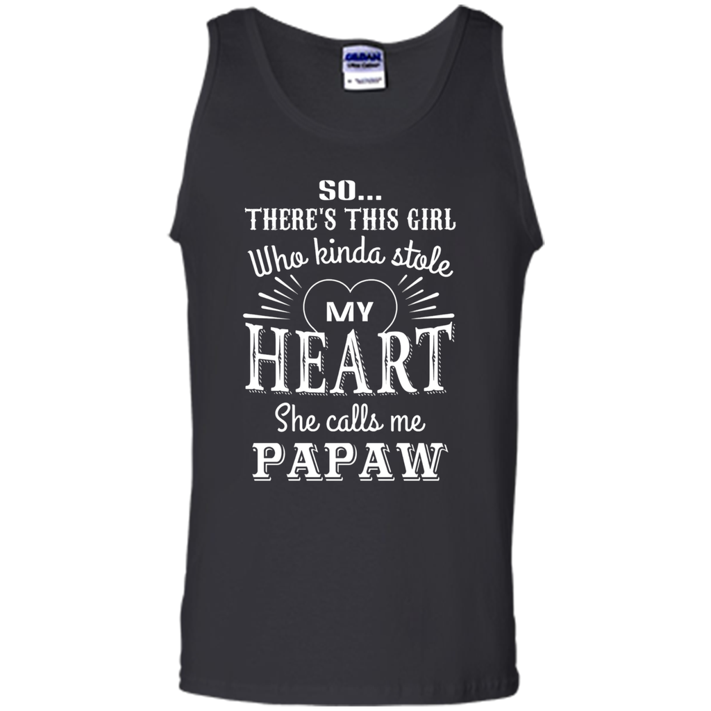 PAPAW & GRANDDAUGHTER, she stole my heart tshirt