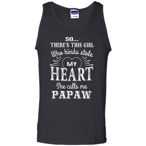 PAPAW & GRANDDAUGHTER, she stole my heart tshirt