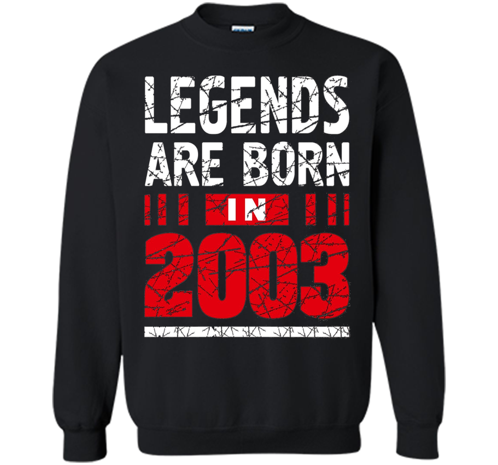 Legends Are Born in 2003 T Shirt Birthday Teenager Gift 14th