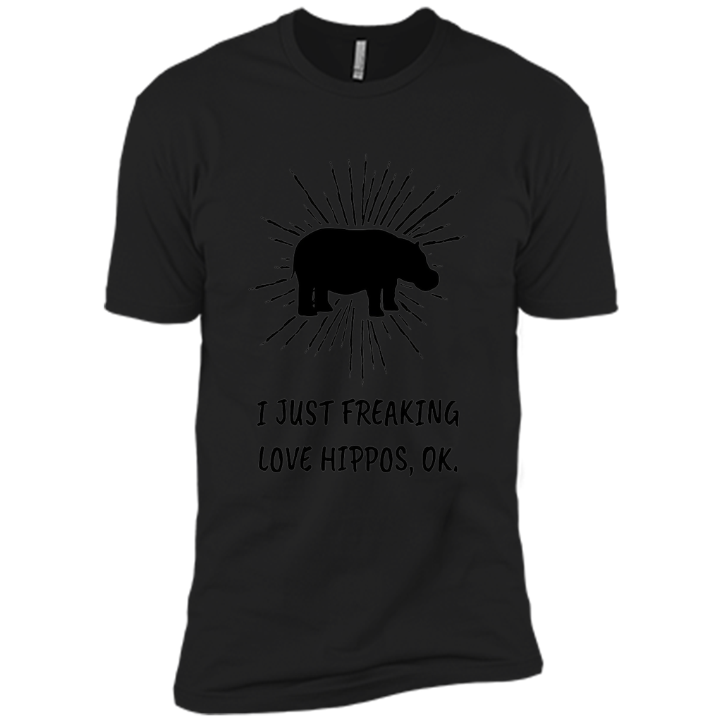 I Just Freaking Love Hippos OK Funny Hippo Lovers T-Shirt