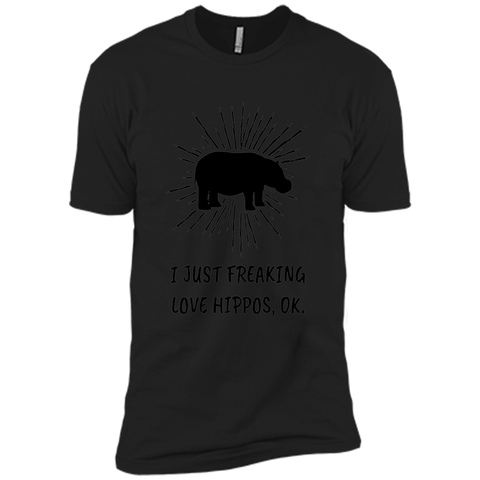 I Just Freaking Love Hippos OK Funny Hippo Lovers T-Shirt