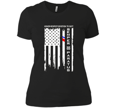 US Coast Guard American Flag - Semper Paratus Tshirt cool shirt