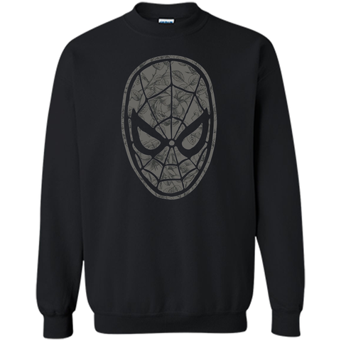 Spider-Man Grayscale Floral Print Graphic T-Shirt