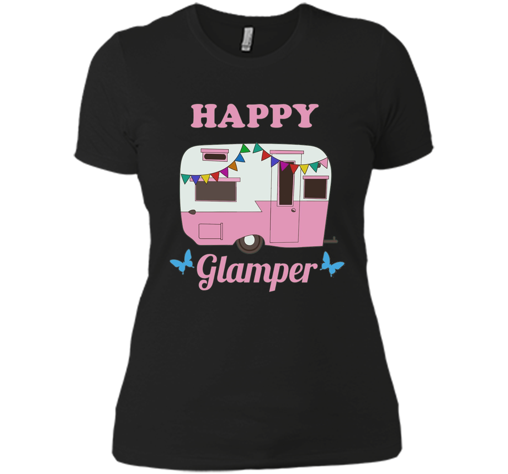 Happy Glamper - Glamping, Camping T-Shirt