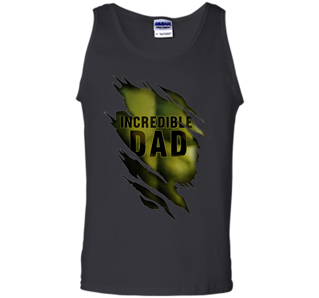 Mens incredible Dad T-Shirt Funny Superhero shirt