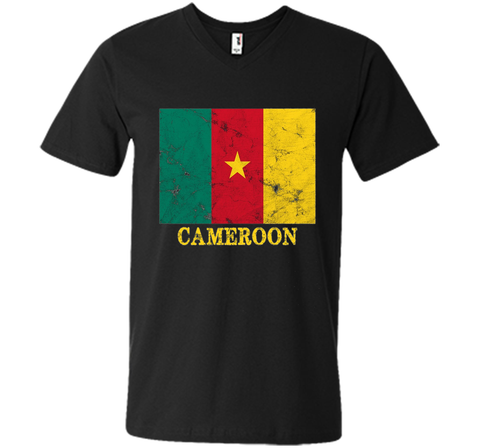 Cameroon Flag T-Shirt Distressed Grunge Flag of Cameroon Tee