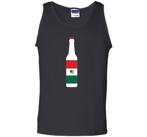 Mexico Flag Beer Bottle Soccer Apparel TriColor Gift T-Shirt