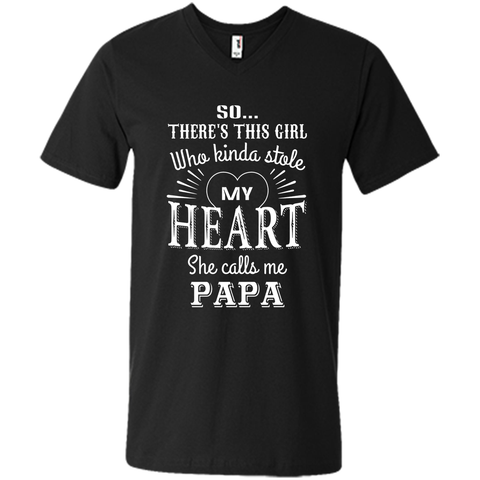 PAPA & GRANDDAUGHTER, she stole my heart tshirt