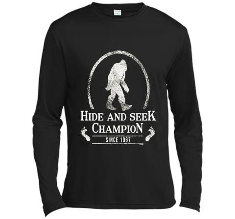Hide & Seek Champion Since 1967 T-shirt Funny Bigfoot Gift