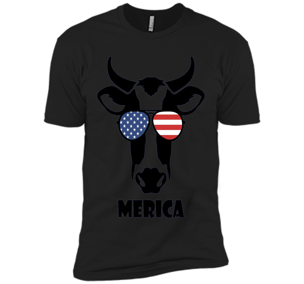 Merica Memorial Day Cow T-Shirt