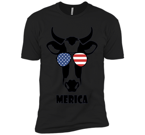 Merica Memorial Day Cow T-Shirt