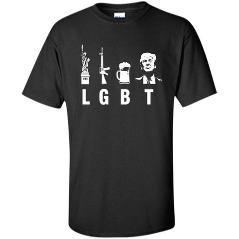Liberty Guns Beer Trump Support T-shirts Funny Parody LGBT