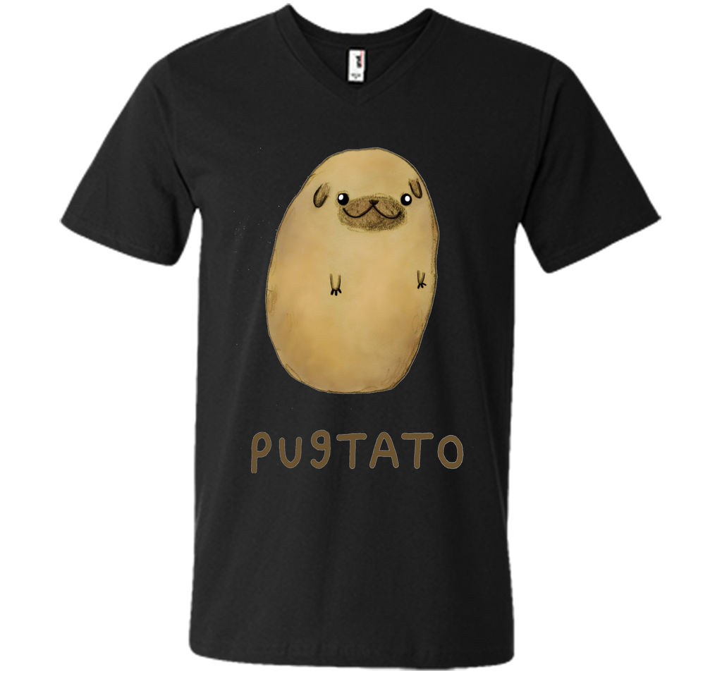Funny Cute Dog Pug Potato T-Shirt
