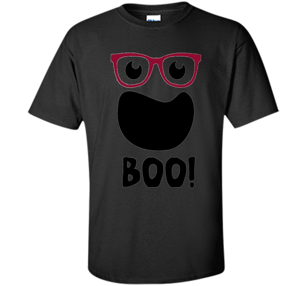 Halloween Ghost with Hipster Glasses t-shirt Custom Ultra Cotton