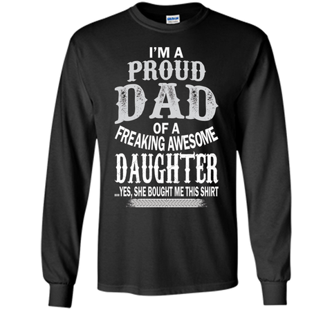 Proud Dad Of A Freaking Awesome Daughter Christmas Tshirt