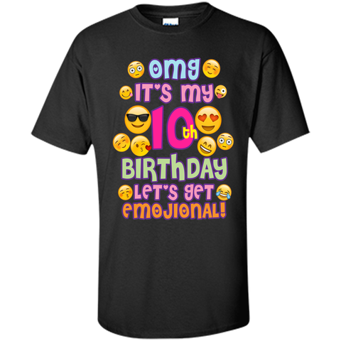 Emoji Shirt For Girls Birthday 10 Ten Year Old Emoji Fun