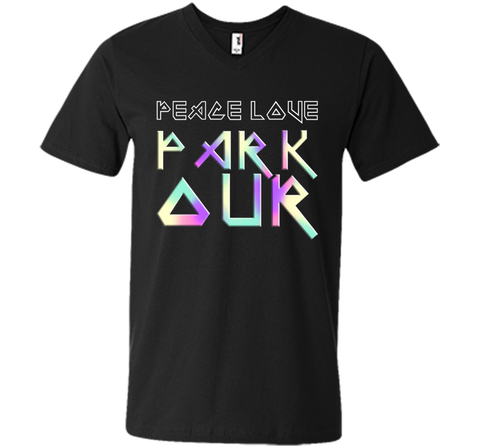 Peace Love Parkour EDM Style T-Shirt