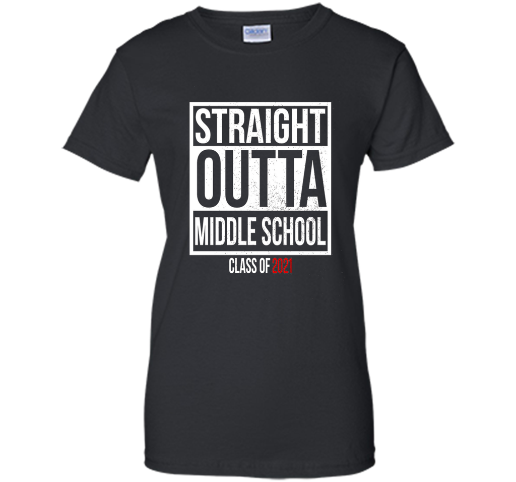 Straight Outta Middle School Graduation Gift T-Shirt