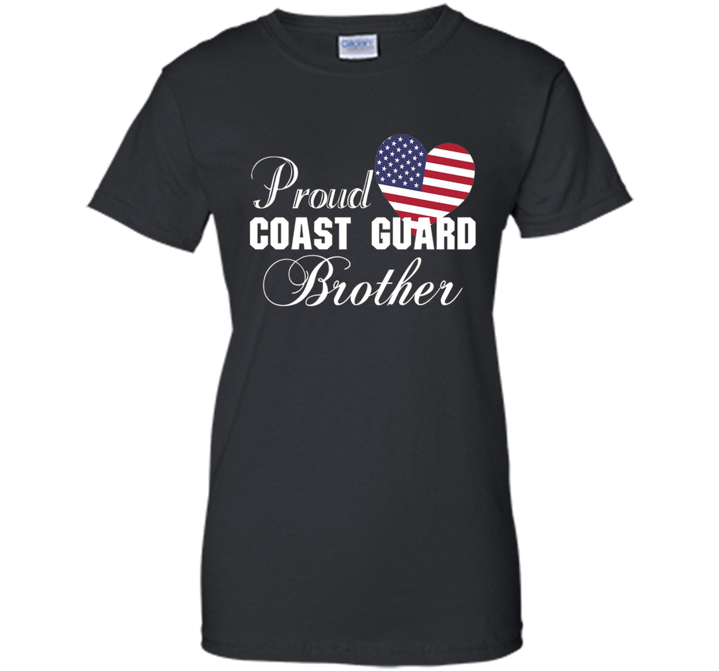 Pride U.S. Army - Proud Coast Guard Brother Heart T-shirt shirt
