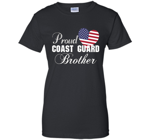 Pride U.S. Army - Proud Coast Guard Brother Heart T-shirt shirt