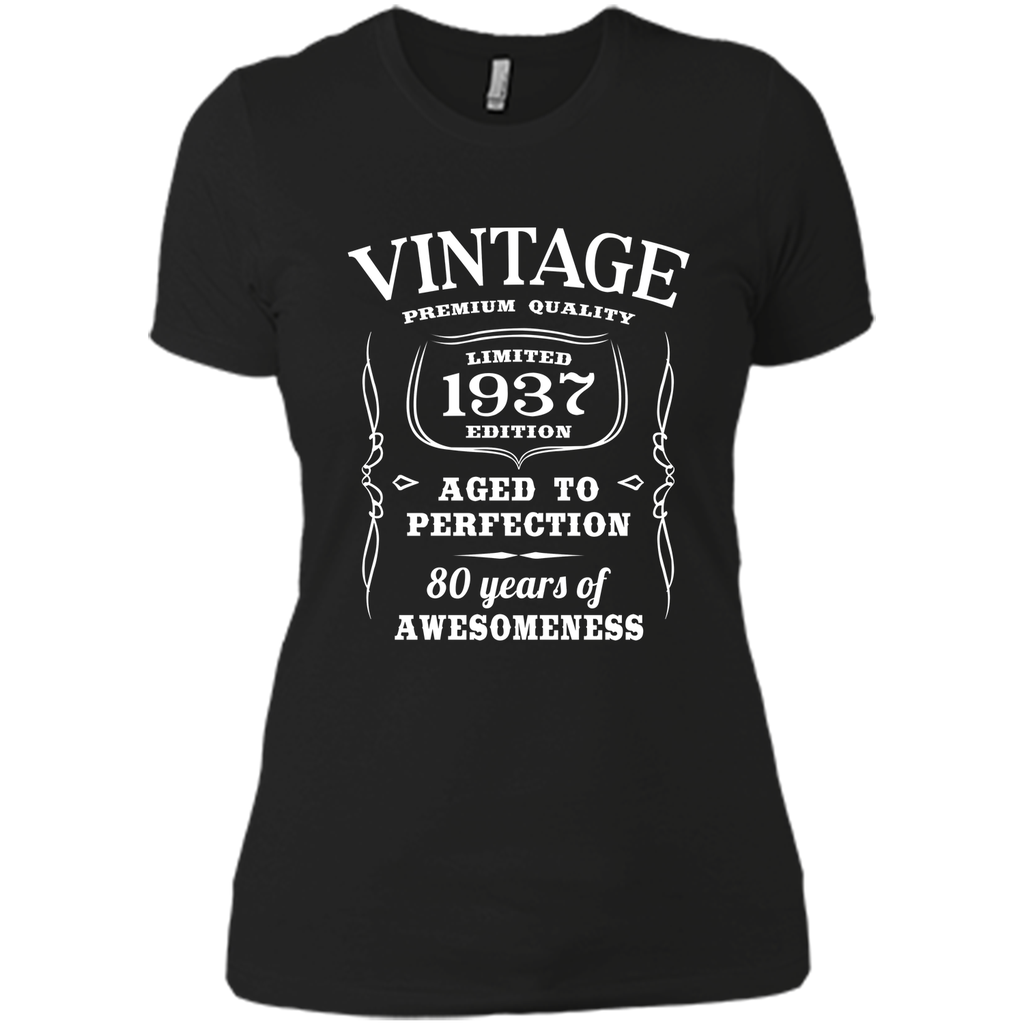 80th Birthday Gift T-Shirt Limited 1937 Edition