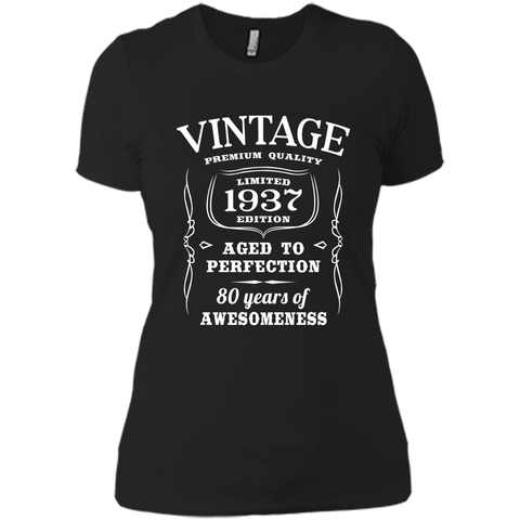 80th Birthday Gift T-Shirt Limited 1937 Edition