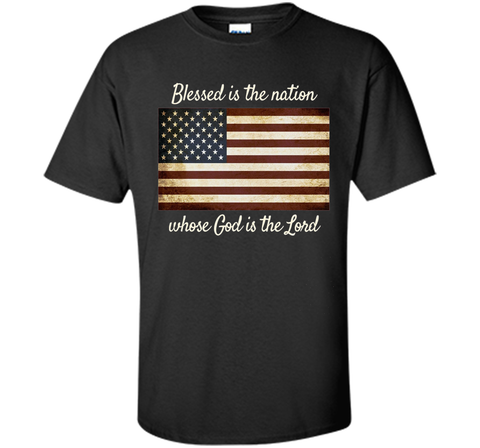 American Flag Blessed The Nation Christian Patriotic Shirt