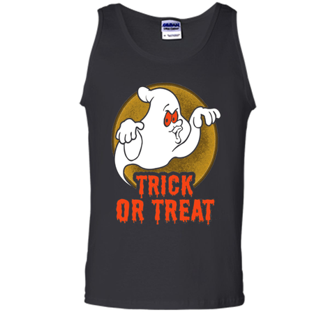 Funny Halloween Trick-or-Treat Tank Top Ghost Tee cool Tank Top