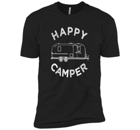 Happy Camper T-Shirt, Retro Camping Trailer Tee