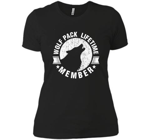Lifetime Wolf Pack Member Distressed Howling T-shirt