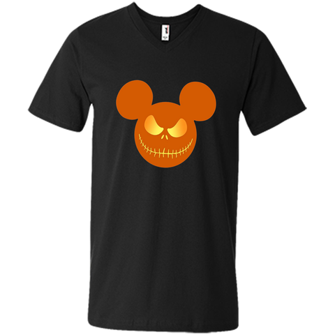 funny mickey halloween Mens Printed V-Neck T