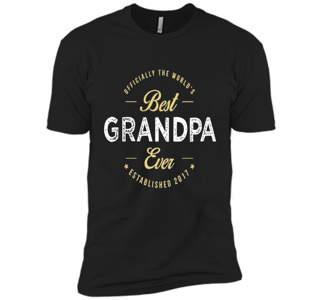 official the worlds best grandpa ever established 2017 shirt