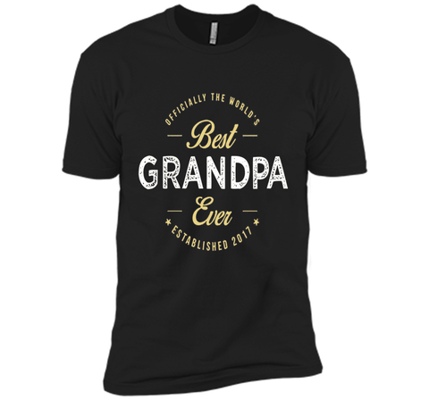 official the worlds best grandpa ever established 2017 shirt