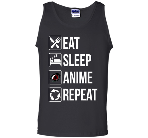 Funny Eat Sleep Anime Repeat TShirt