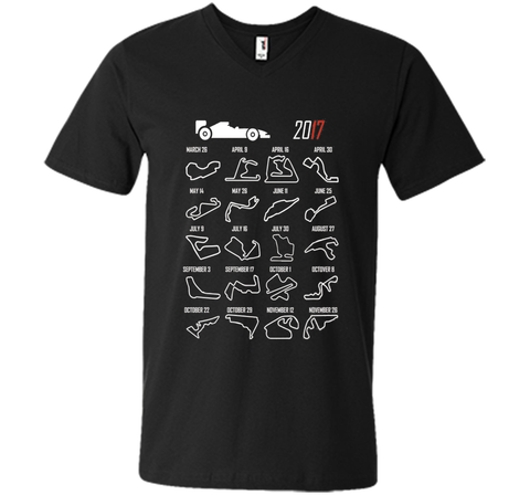 Race Calendar Racing Fan 2017 T shirt