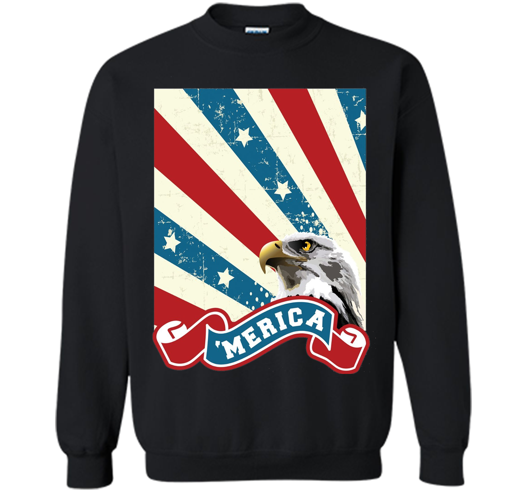 USA America Bald Eagle Shirt - Fourth of July 'Merica Tee
