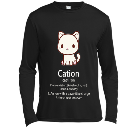 Cute Science Cat T-Shirt Cation Chemistry Pawsitive Element