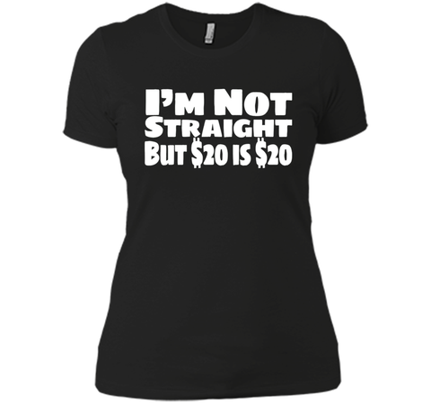 I'm Not Straight But $20 Is $20 Funny offensive humor tshirt