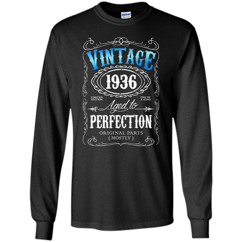 Vintage 1936 tshirt 80th birthday gifts for men Aged to APA