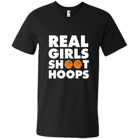 Real Girls Shoot Hoops Basketball T-Shirt