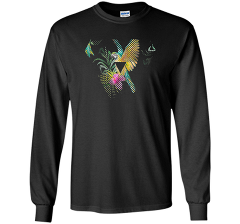 Tropical Parrot Dotted Triangle Trendy Shirt