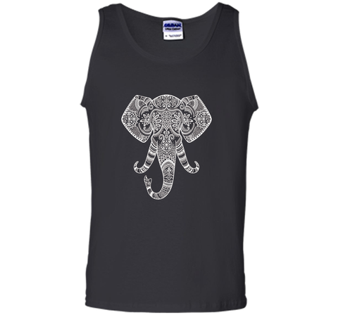 Painted Elephant Tracing | Indian Art Yoga Motif T-shirt