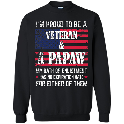 Men's I'm Proud To Be A Veteran And A Papaw T-shirt