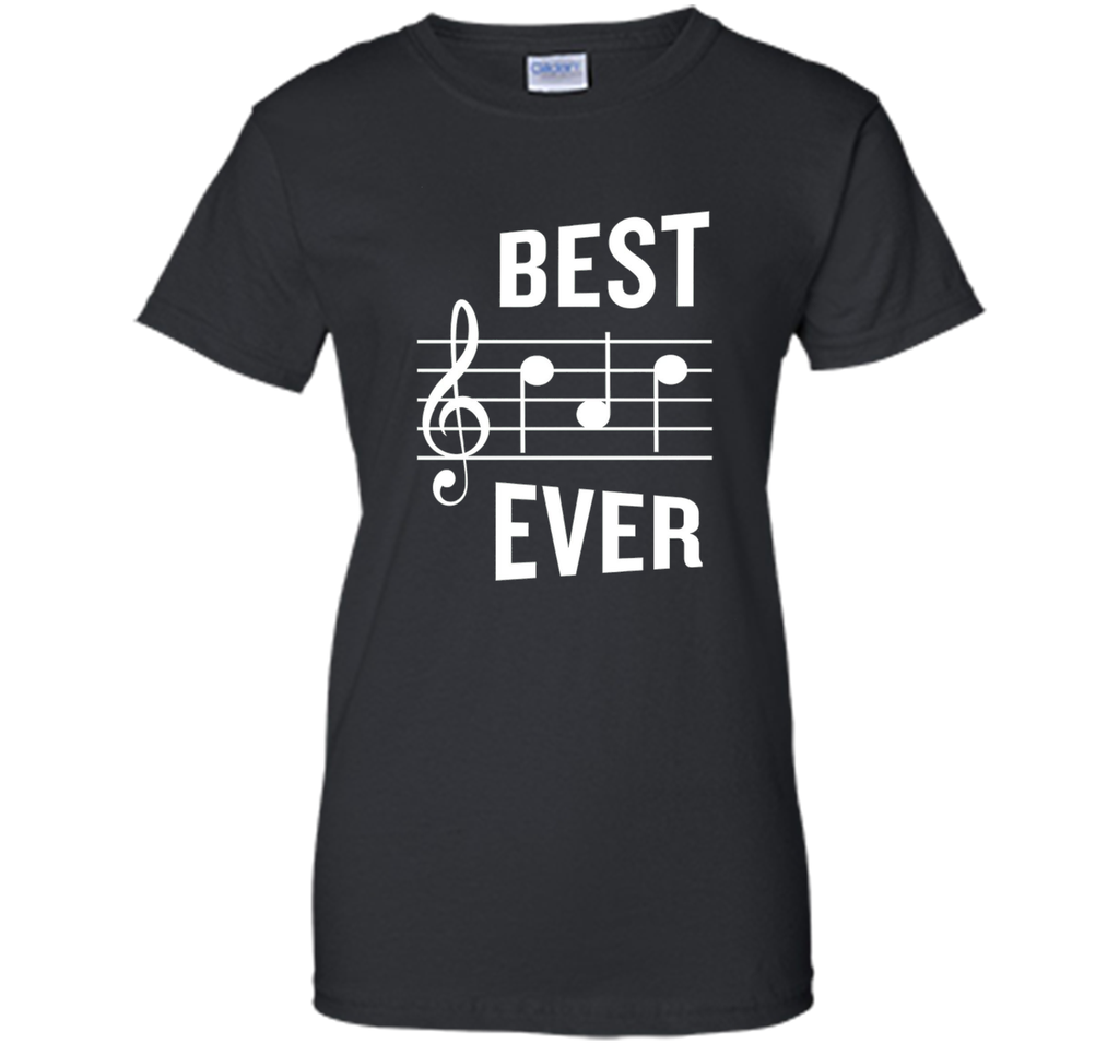 Best Dad Ever T-Shirt Funny Music Note Father's Gift