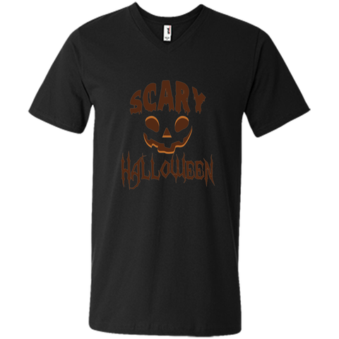 scary halloween Mens Printed V-Neck T